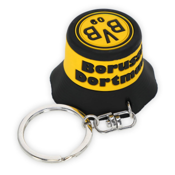 Borussia Dortmund BVB Schlüsselanhänger Fischerhut mit Flaschenöffner